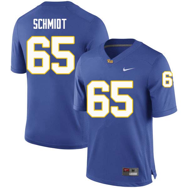 Men #65 Joe Schmidt Pittsburgh Panthers College Football Jerseys Sale-Royal